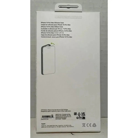 Retail Box &‎ Inserts Only For iPhone 14 Pro Silicone Case Midnight MPTP3ZM/A - Picture 2 of 3